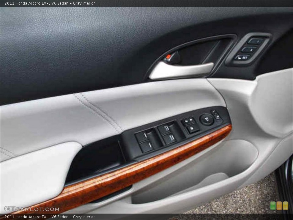 Gray Interior Controls for the 2011 Honda Accord EX-L V6 Sedan #40247682