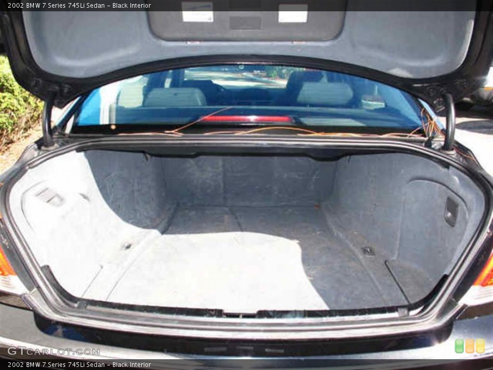 Black Interior Trunk for the 2002 BMW 7 Series 745Li Sedan #40247930