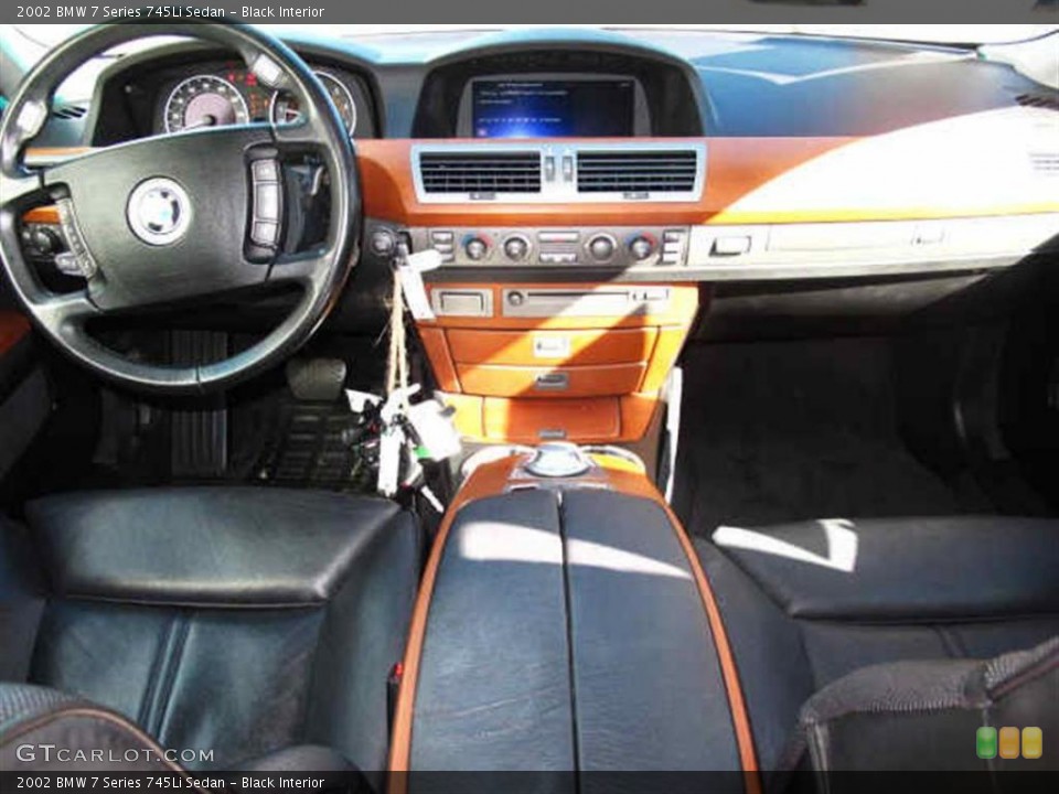 Black Interior Prime Interior for the 2002 BMW 7 Series 745Li Sedan #40247950