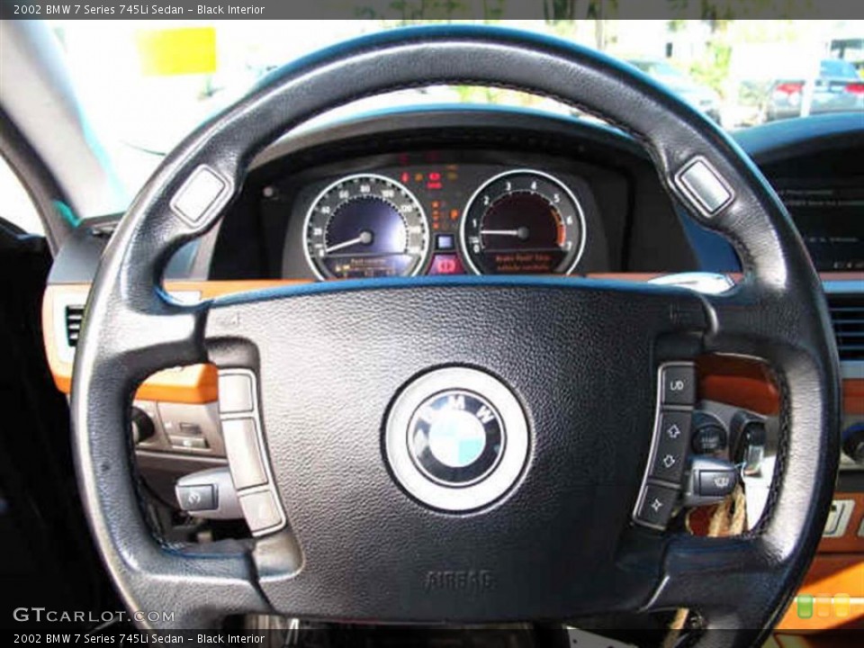 Black Interior Steering Wheel for the 2002 BMW 7 Series 745Li Sedan #40248082