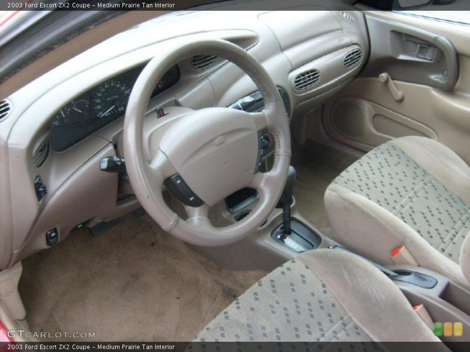 Medium Prairie Tan 2003 Ford Escort Interiors