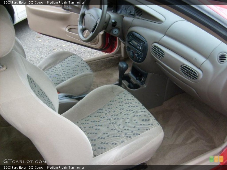 Medium Prairie Tan Interior Dashboard for the 2003 Ford Escort ZX2 Coupe #40249722