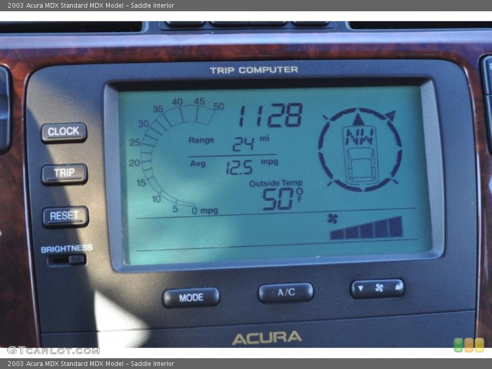 Saddle Interior Controls for the 2003 Acura MDX  #40252801