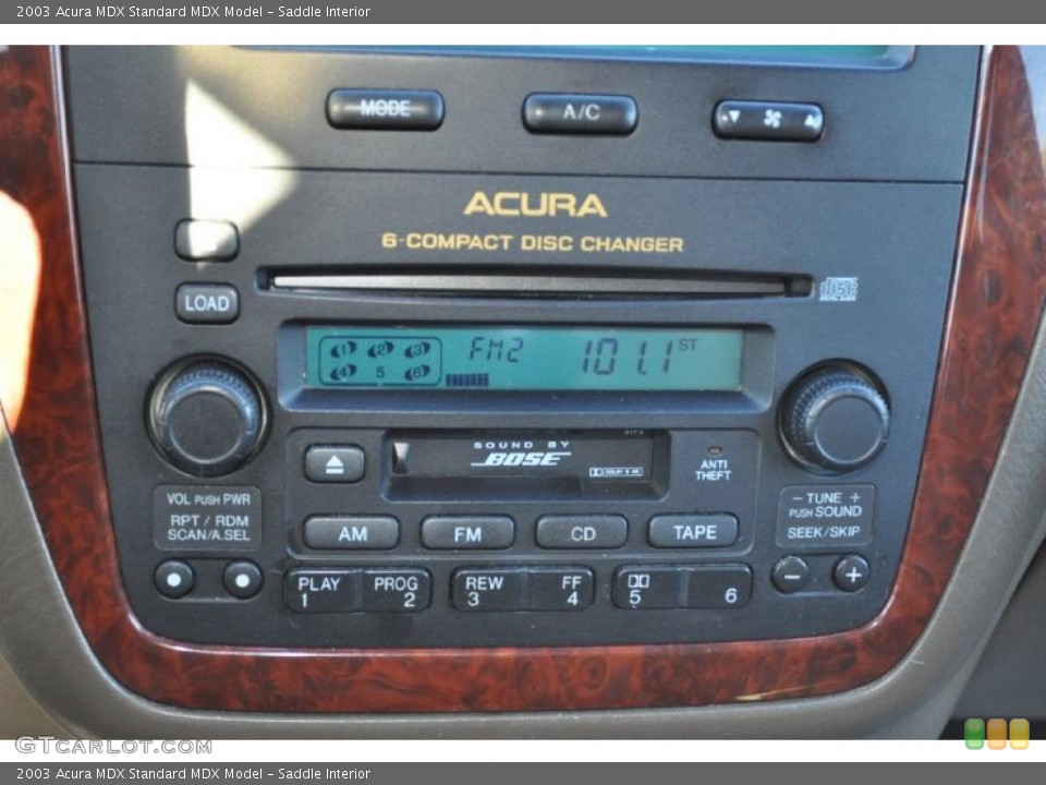 Saddle Interior Controls for the 2003 Acura MDX  #40252810
