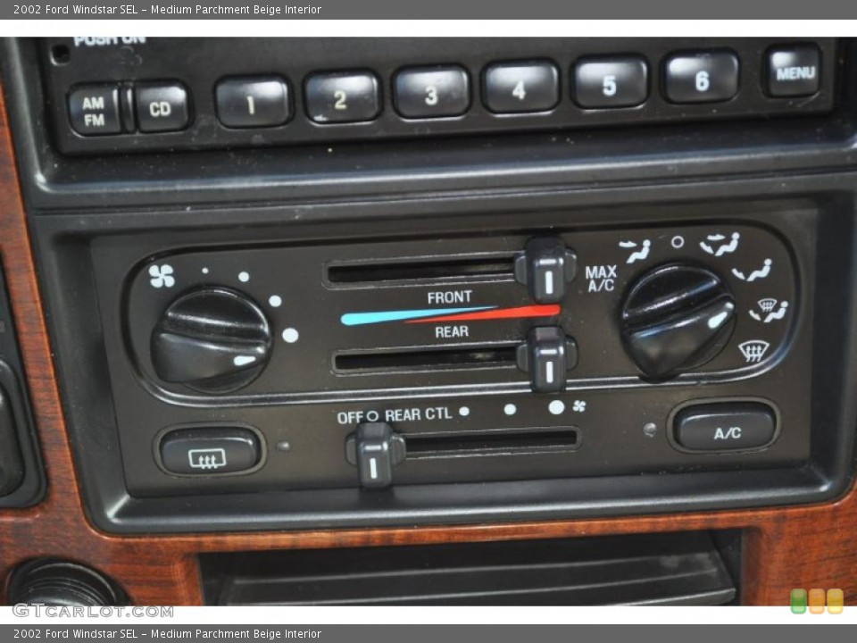 Medium Parchment Beige Interior Controls for the 2002 Ford Windstar SEL #40253610