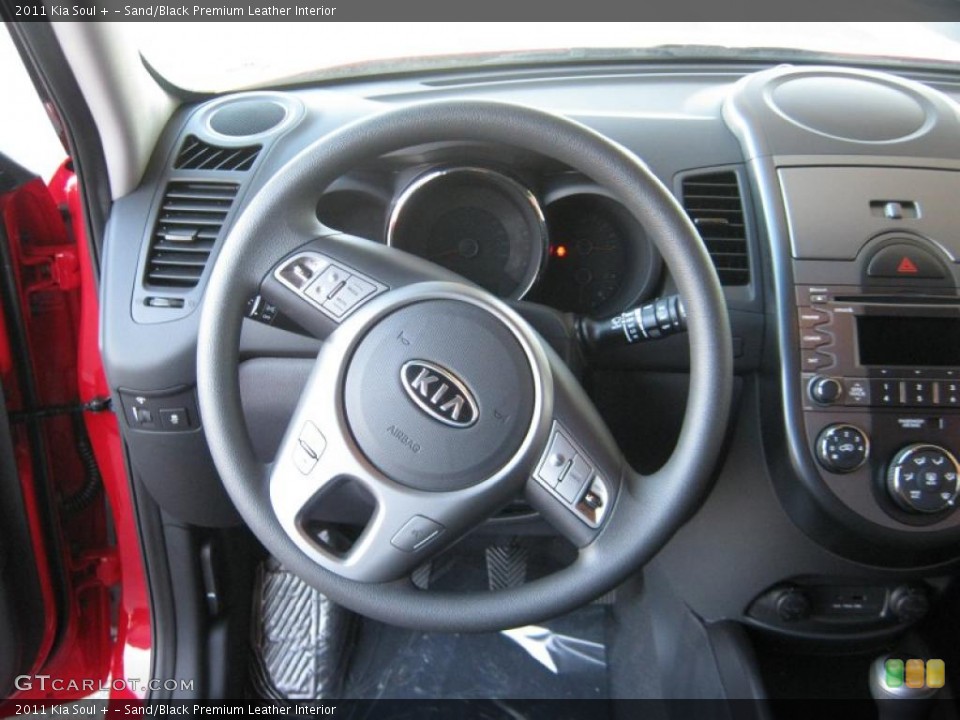 Sand/Black Premium Leather Interior Dashboard for the 2011 Kia Soul + #40255014