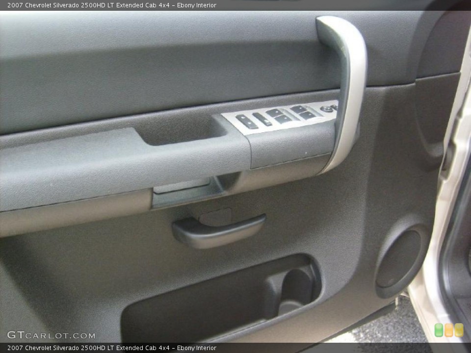 Ebony Interior Door Panel for the 2007 Chevrolet Silverado 2500HD LT Extended Cab 4x4 #40255966