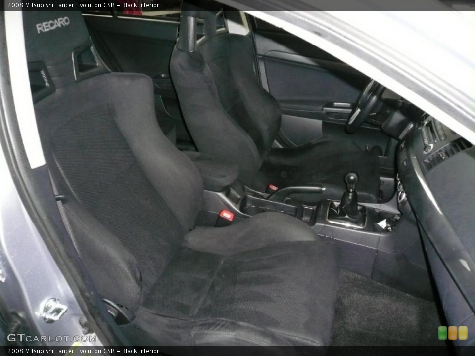 Black Interior Photo for the 2008 Mitsubishi Lancer Evolution GSR #40256278