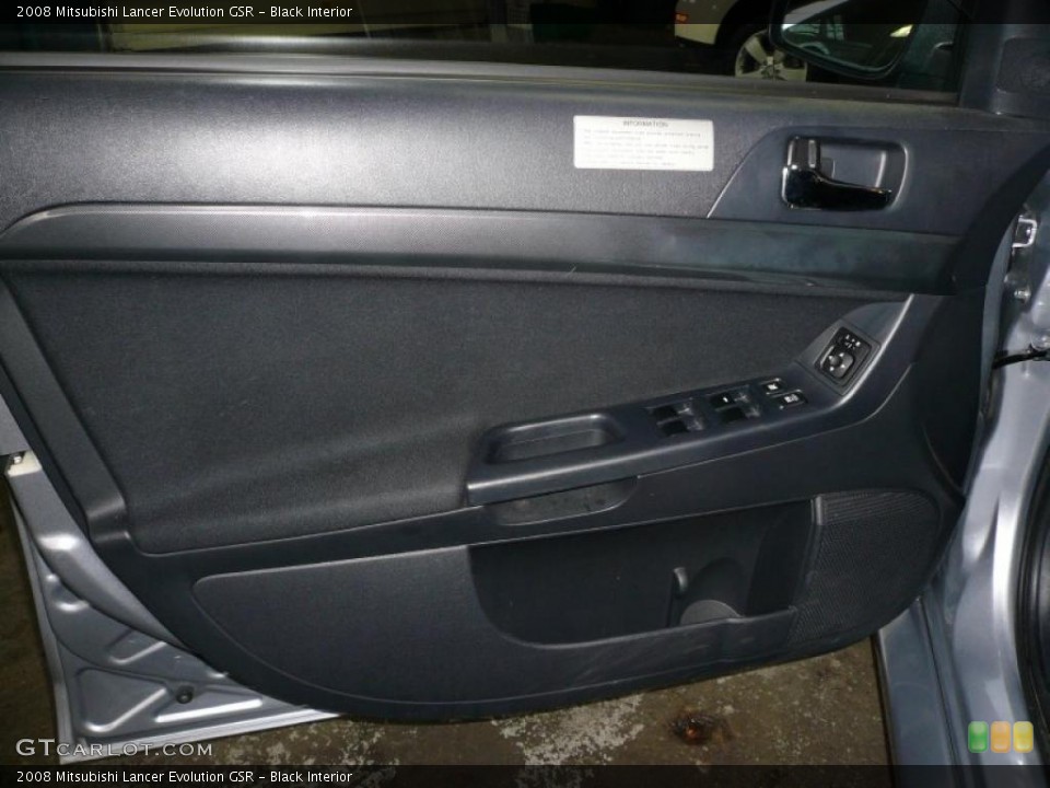 Black Interior Door Panel for the 2008 Mitsubishi Lancer Evolution GSR #40256322