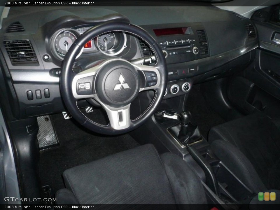 Black Interior Dashboard for the 2008 Mitsubishi Lancer Evolution GSR #40256338