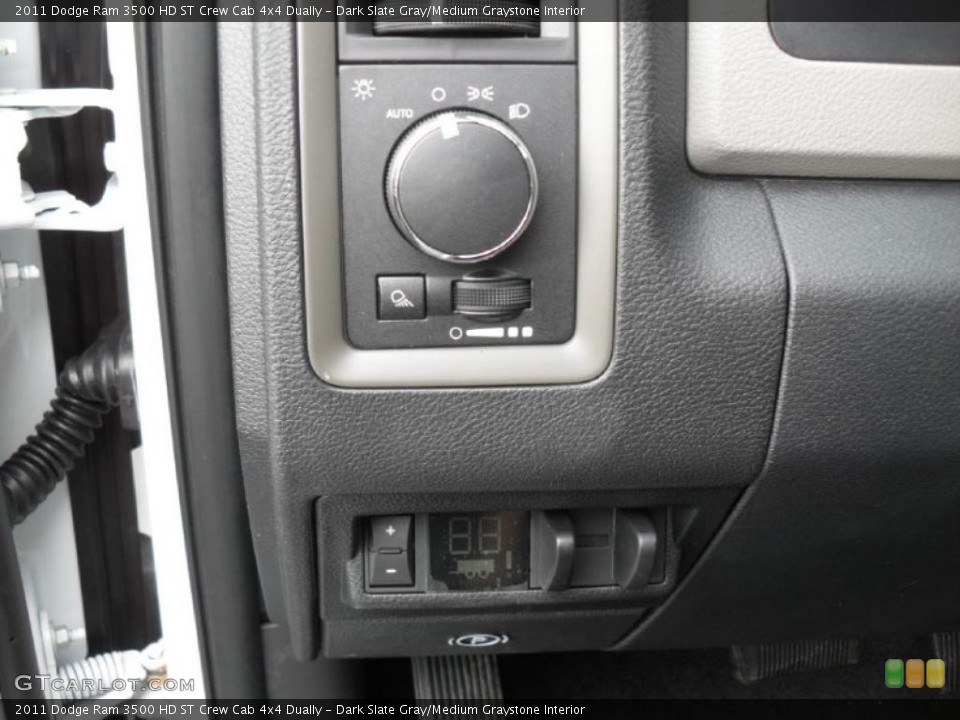 Dark Slate Gray/Medium Graystone Interior Controls for the 2011 Dodge Ram 3500 HD ST Crew Cab 4x4 Dually #40257290