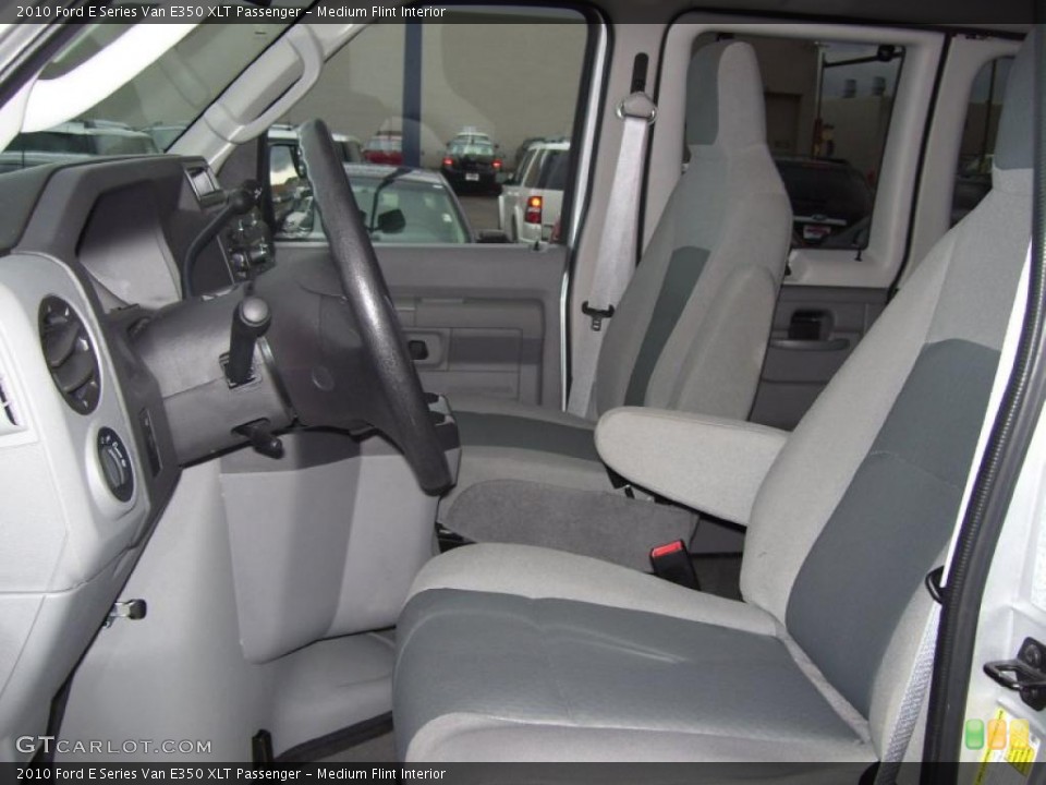 Medium Flint Interior Photo for the 2010 Ford E Series Van E350 XLT Passenger #40257326