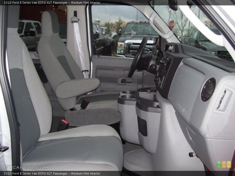 Medium Flint Interior Photo for the 2010 Ford E Series Van E350 XLT Passenger #40257354