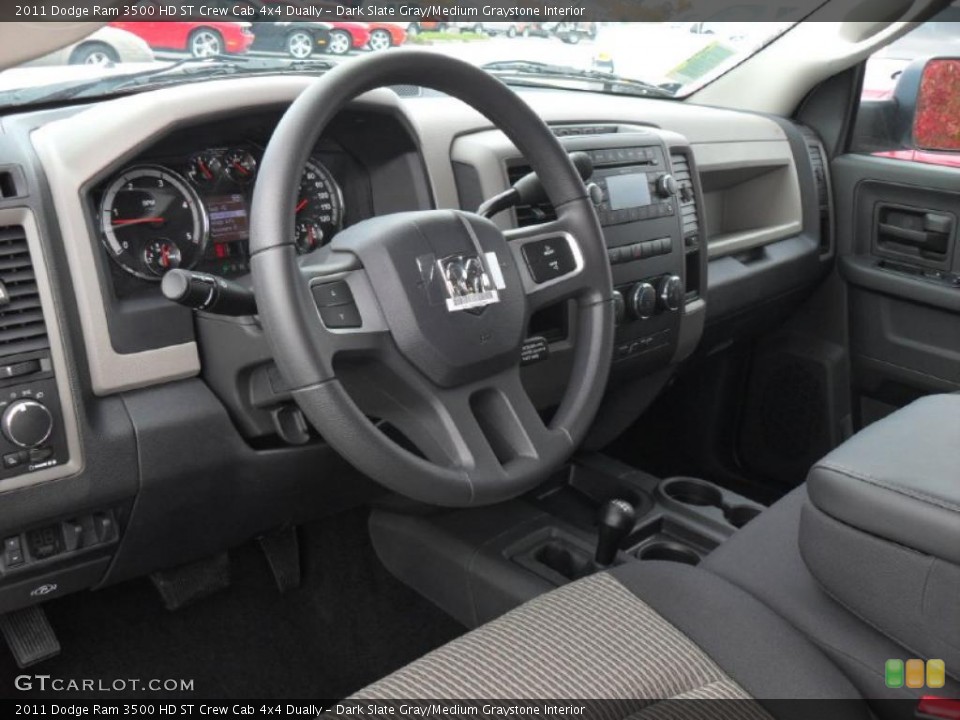 Dark Slate Gray/Medium Graystone Interior Dashboard for the 2011 Dodge Ram 3500 HD ST Crew Cab 4x4 Dually #40257574