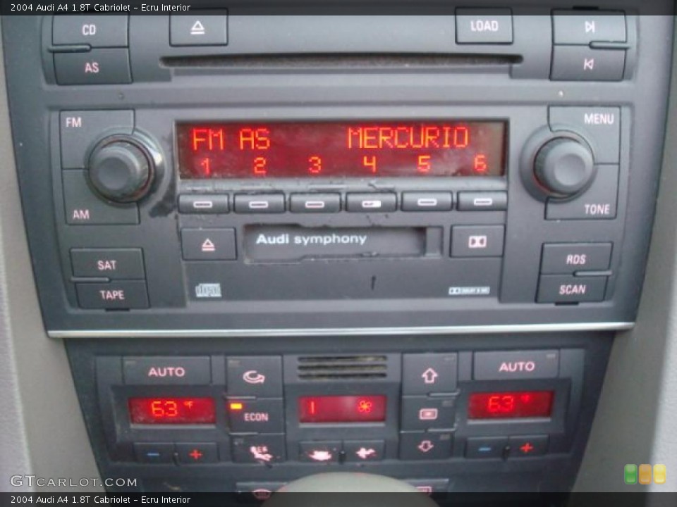 Ecru Interior Controls for the 2004 Audi A4 1.8T Cabriolet #40260186