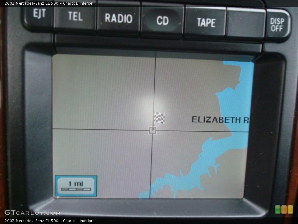 Charcoal Interior Navigation for the 2002 Mercedes-Benz CL 500 #40263010