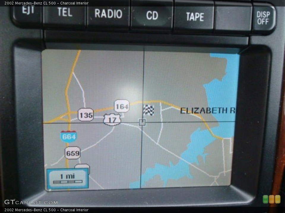 Charcoal Interior Navigation for the 2002 Mercedes-Benz CL 500 #40263034