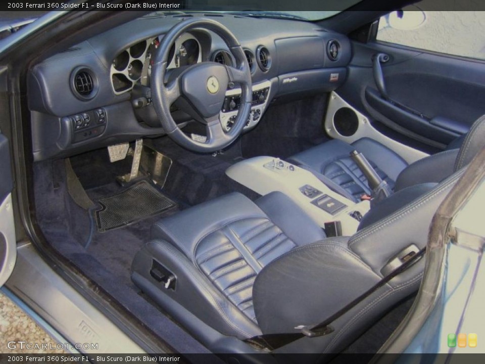 Blu Scuro (Dark Blue) Interior Prime Interior for the 2003 Ferrari 360 Spider F1 #40264366