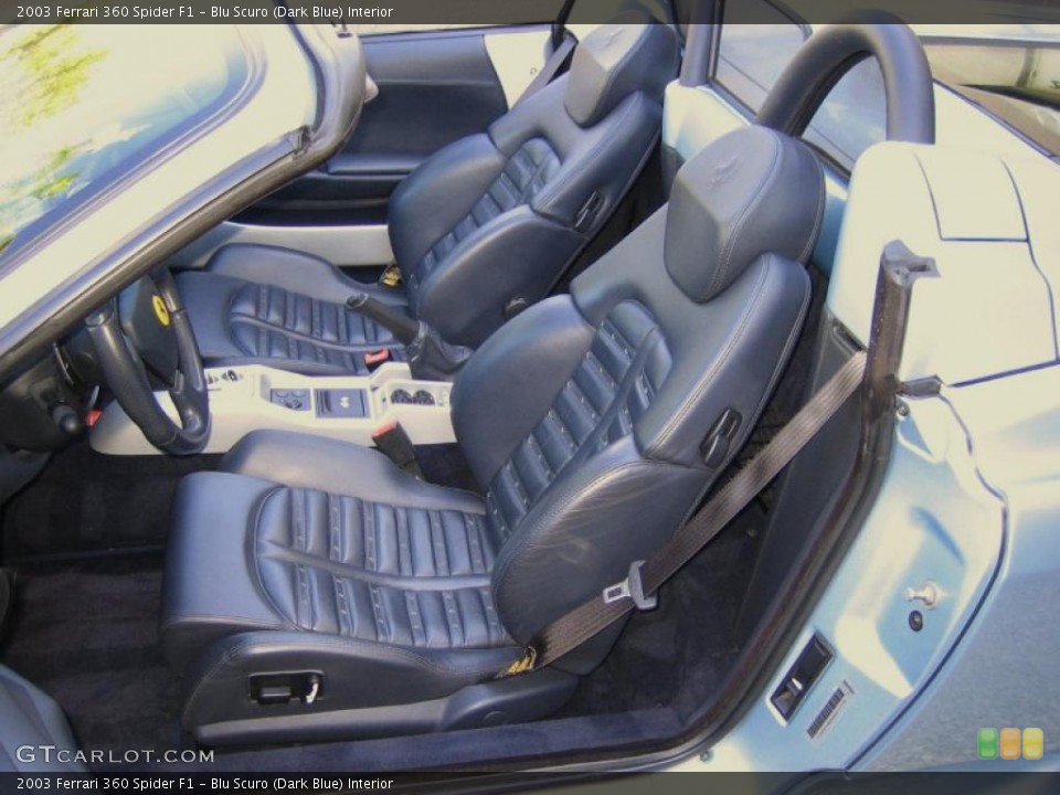 Blu Scuro (Dark Blue) Interior Photo for the 2003 Ferrari 360 Spider F1 #40264382