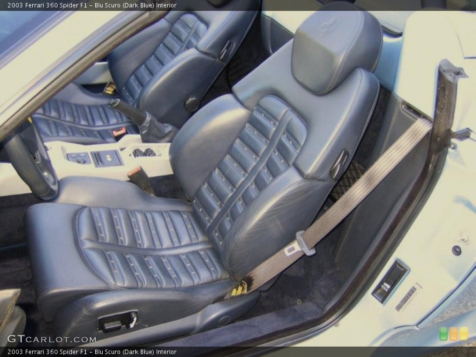 Blu Scuro (Dark Blue) Interior Photo for the 2003 Ferrari 360 Spider F1 #40264395