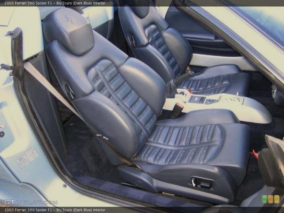 Blu Scuro (Dark Blue) Interior Photo for the 2003 Ferrari 360 Spider F1 #40264462