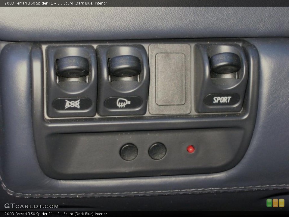 Blu Scuro (Dark Blue) Interior Controls for the 2003 Ferrari 360 Spider F1 #40264522
