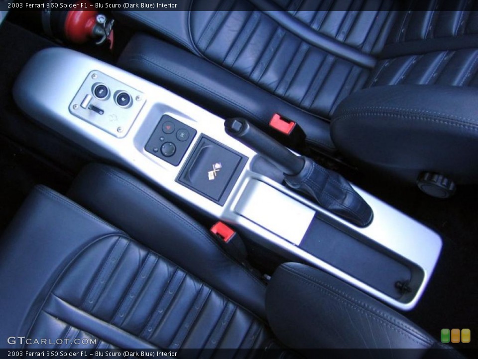 Blu Scuro (Dark Blue) Interior Controls for the 2003 Ferrari 360 Spider F1 #40264642