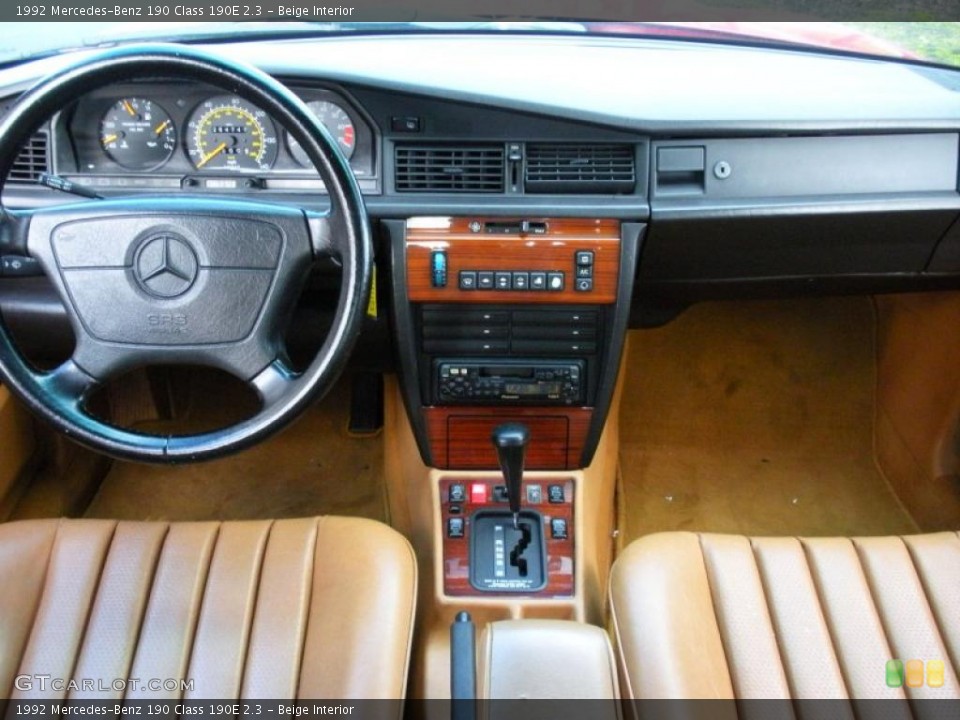 Beige Interior Dashboard for the 1992 Mercedes-Benz 190 Class 190E 2.3 #40267102