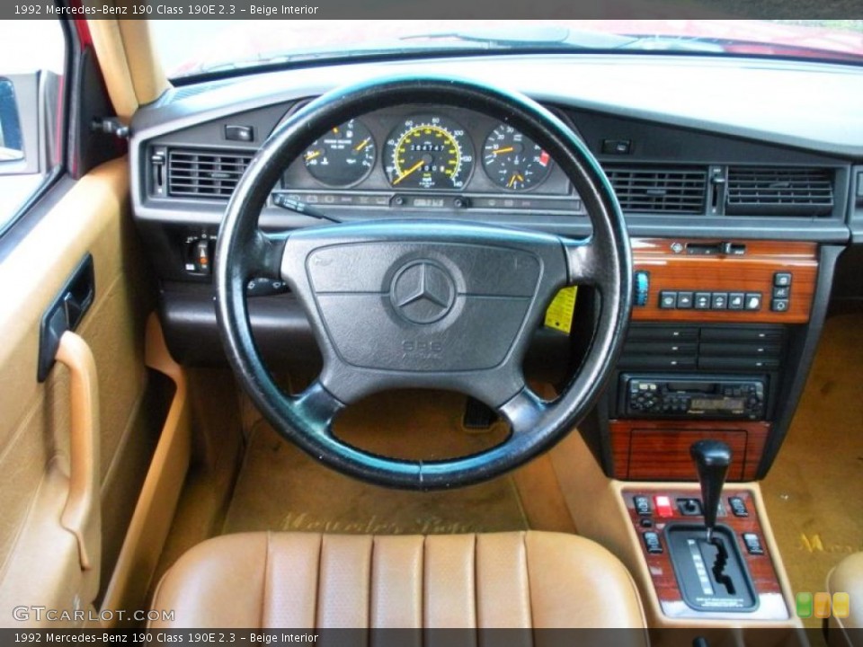 Beige Interior Dashboard for the 1992 Mercedes-Benz 190 Class 190E 2.3 #40267118