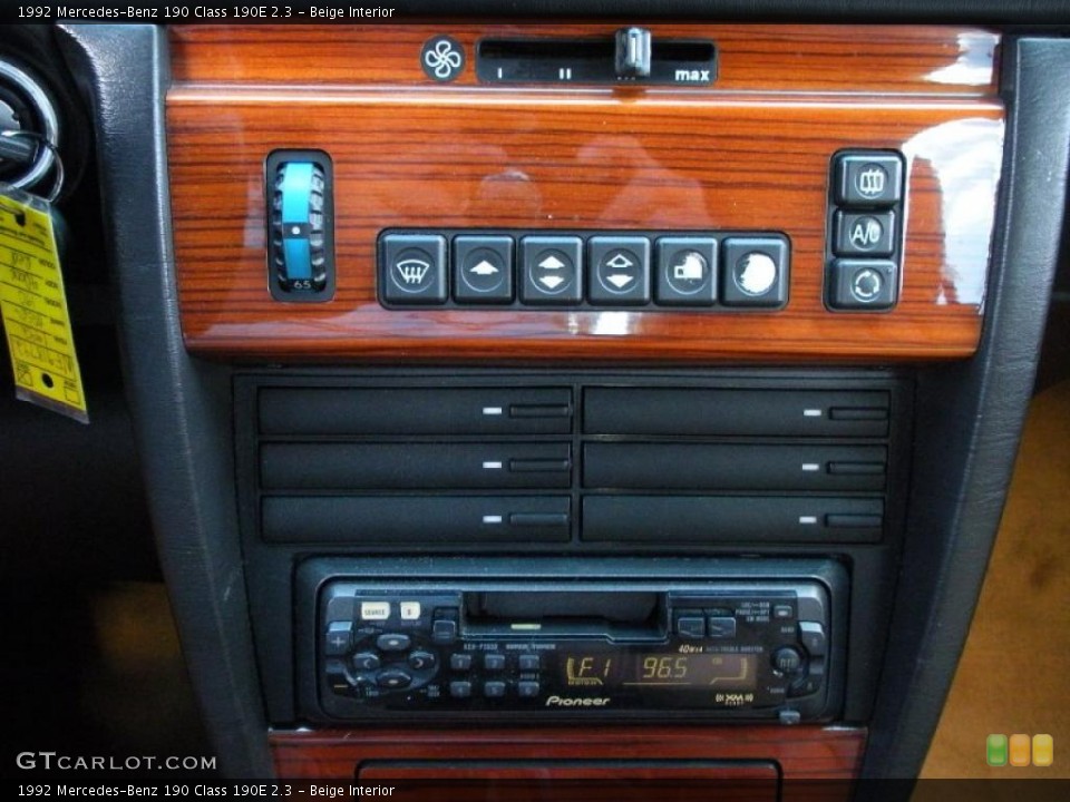 Beige Interior Controls for the 1992 Mercedes-Benz 190 Class 190E 2.3 #40267182