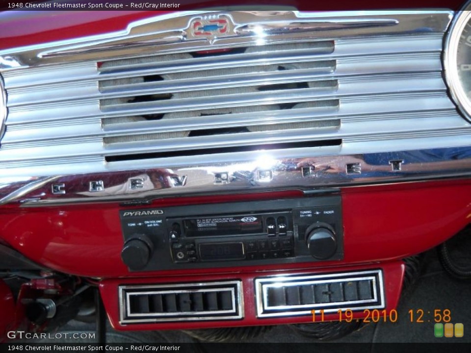 Red/Gray Interior Controls for the 1948 Chevrolet Fleetmaster Sport Coupe #40270466