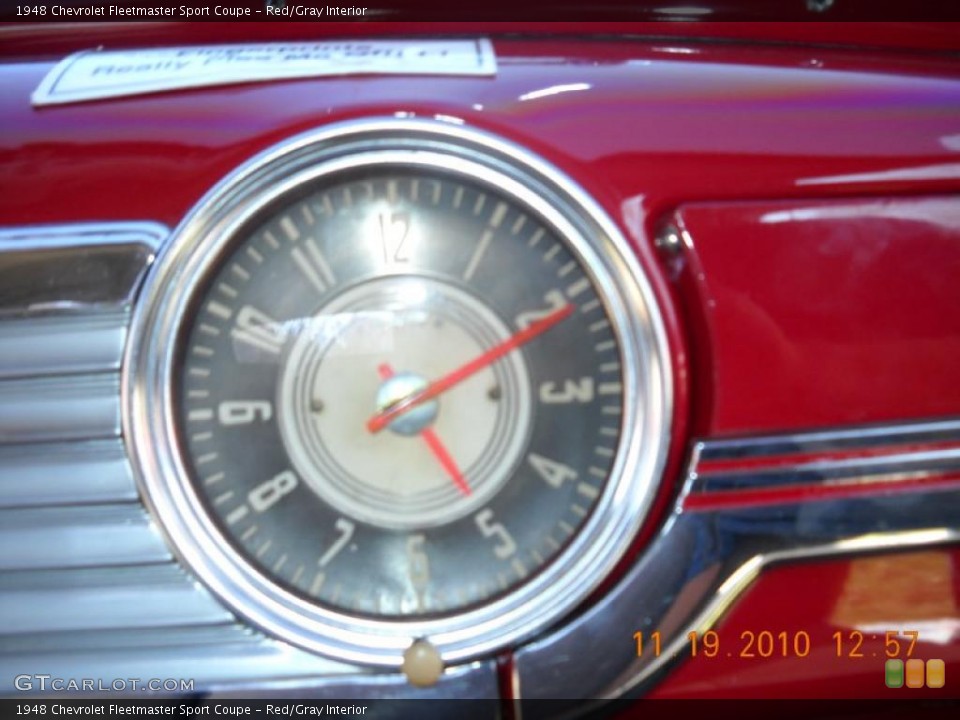 Red/Gray Interior Gauges for the 1948 Chevrolet Fleetmaster Sport Coupe #40270482