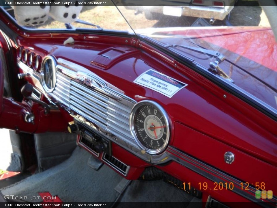 Red/Gray Interior Dashboard for the 1948 Chevrolet Fleetmaster Sport Coupe #40270534
