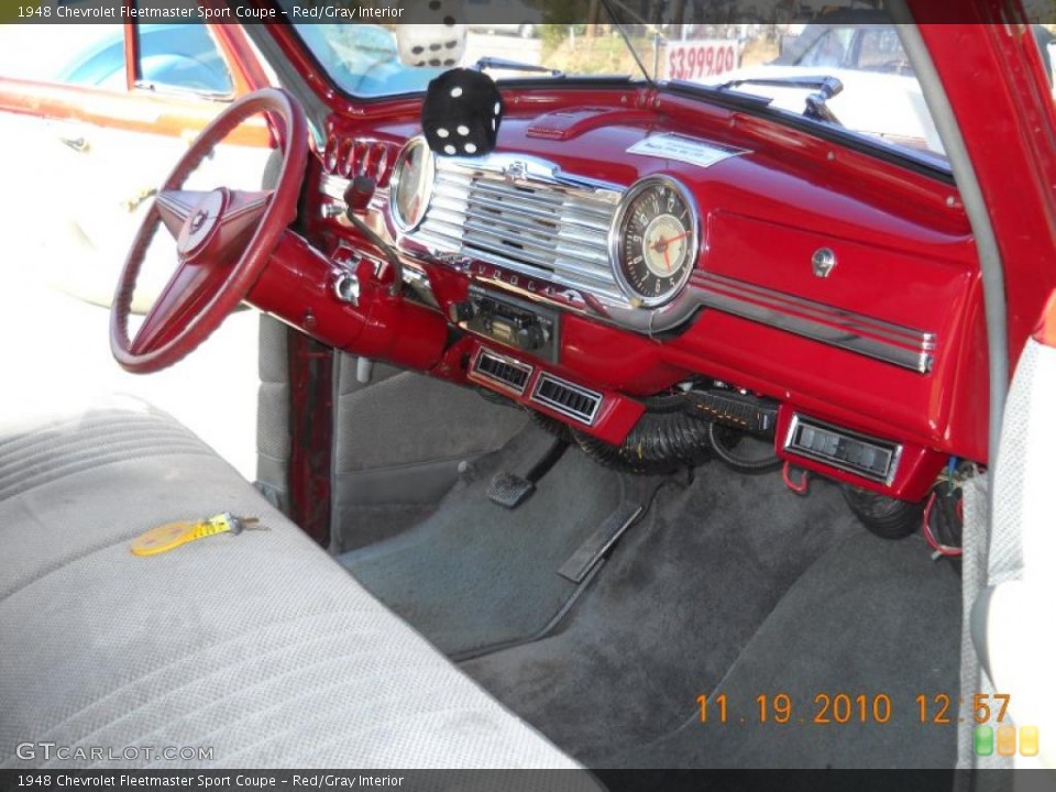 Red/Gray Interior Dashboard for the 1948 Chevrolet Fleetmaster Sport Coupe #40270558