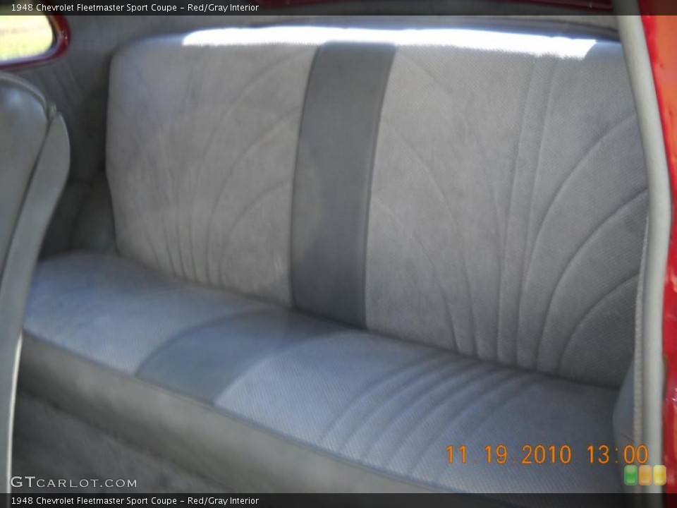 Red/Gray Interior Photo for the 1948 Chevrolet Fleetmaster Sport Coupe #40270898