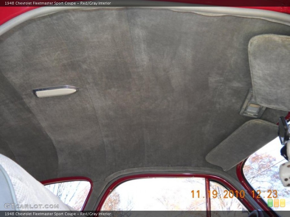 Red/Gray Interior Photo for the 1948 Chevrolet Fleetmaster Sport Coupe #40270970