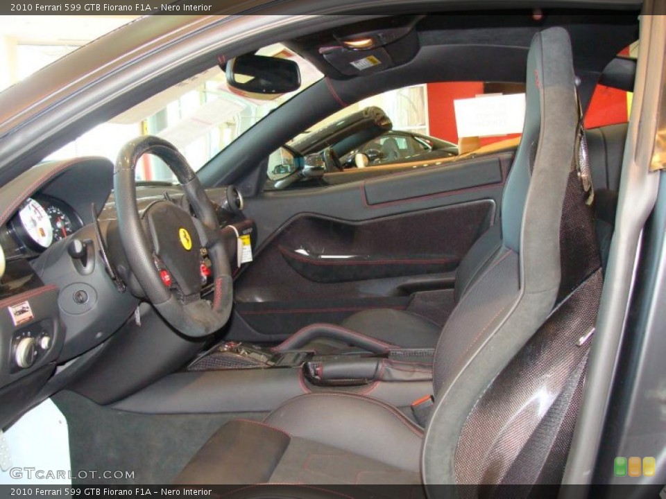 Nero Interior Photo for the 2010 Ferrari 599 GTB Fiorano F1A #40271866