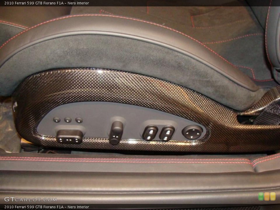 Nero Interior Controls for the 2010 Ferrari 599 GTB Fiorano F1A #40271878