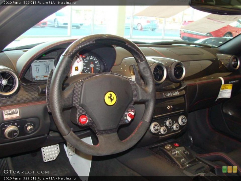 Nero Interior Dashboard for the 2010 Ferrari 599 GTB Fiorano F1A #40271934