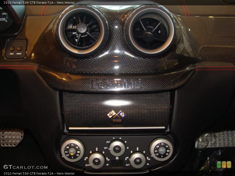 Nero Interior Controls for the 2010 Ferrari 599 GTB Fiorano F1A #40271950