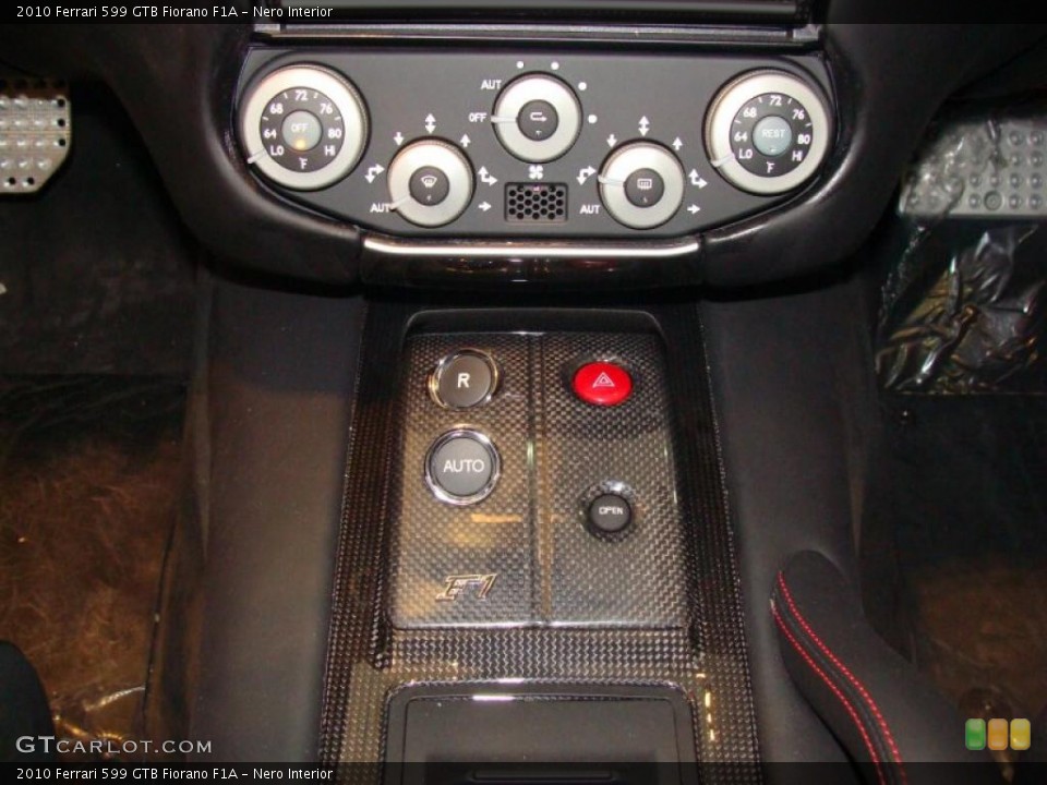 Nero Interior Controls for the 2010 Ferrari 599 GTB Fiorano F1A #40271966