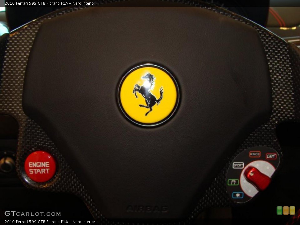 Nero Interior Controls for the 2010 Ferrari 599 GTB Fiorano F1A #40271982
