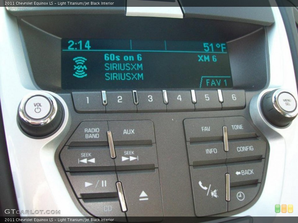 Light Titanium/Jet Black Interior Controls for the 2011 Chevrolet Equinox LS #40272054
