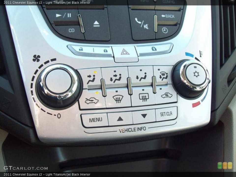 Light Titanium/Jet Black Interior Controls for the 2011 Chevrolet Equinox LS #40272070
