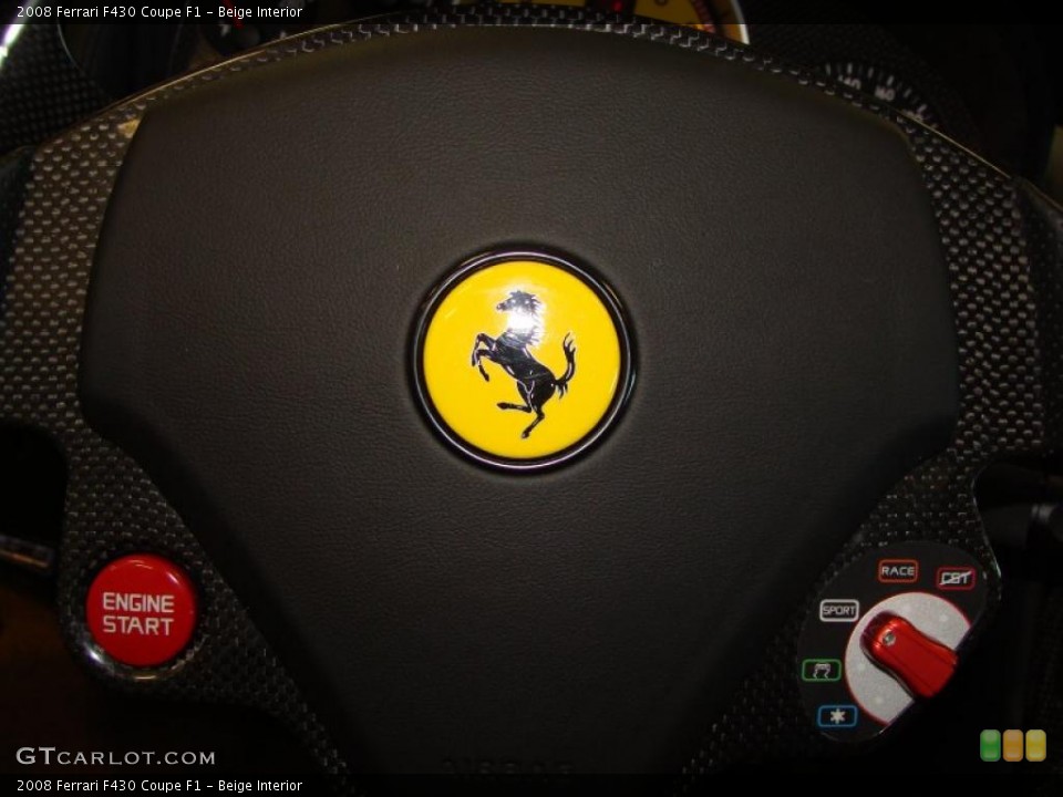 Beige Interior Controls for the 2008 Ferrari F430 Coupe F1 #40272678