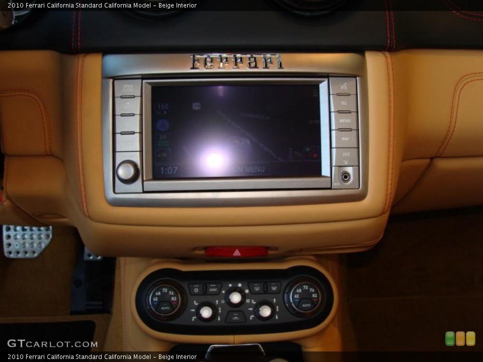 Beige Interior Controls for the 2010 Ferrari California  #40273014