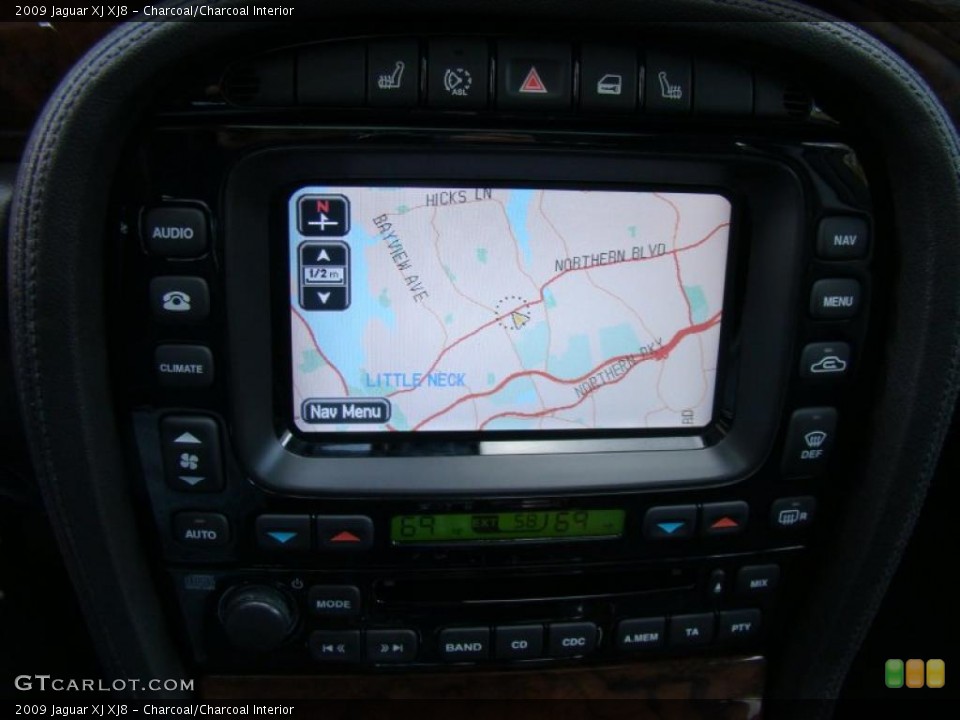 Charcoal/Charcoal Interior Navigation for the 2009 Jaguar XJ XJ8 #40273282