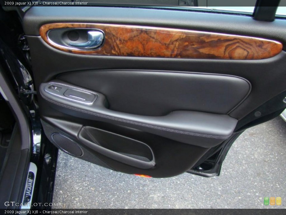 Charcoal/Charcoal Interior Door Panel for the 2009 Jaguar XJ XJ8 #40273350