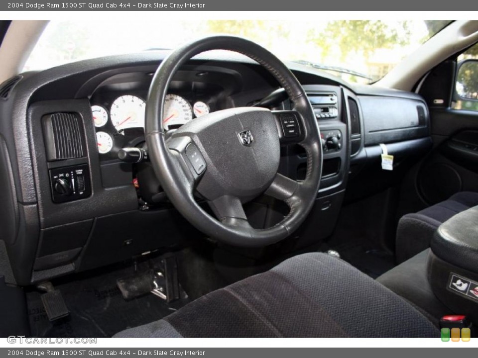 Dark Slate Gray Interior Dashboard for the 2004 Dodge Ram 1500 ST Quad Cab 4x4 #40275966
