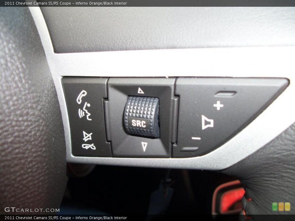 Inferno Orange/Black Interior Controls for the 2011 Chevrolet Camaro SS/RS Coupe #40276474